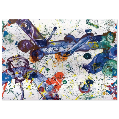 King Corpse  SFS-288  - Sam Francis Brushed Aluminum Print - 70x100 cm / 28x40 inches | Sam Francis Aluminum Print | Sam Francis Prints