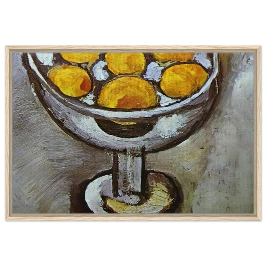 A VASE WITH ORANGES - Henri Matisse Framed Canvas Print - 60x90 cm / 24x36″ inches