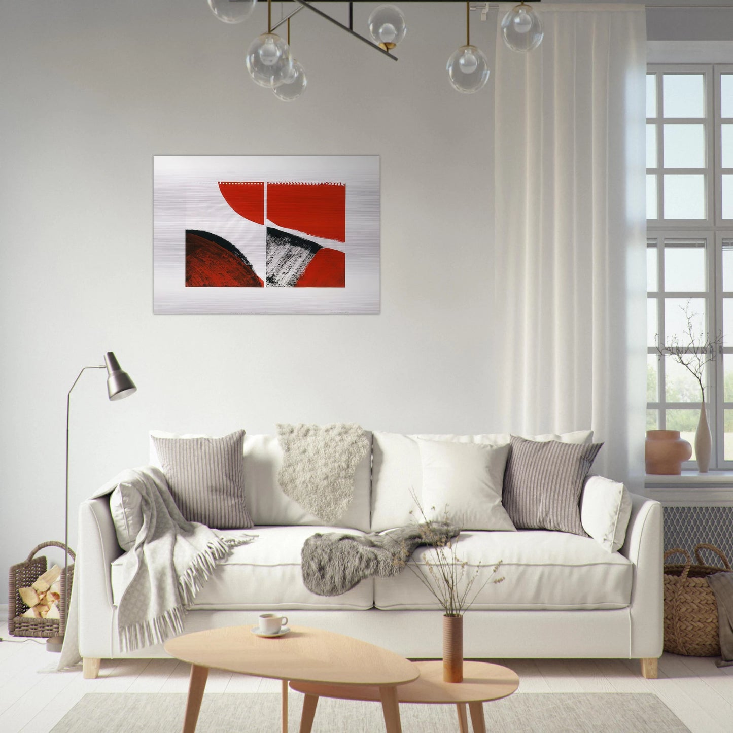 Who knows the beginning and who knows the end II - 1976 - Blinky Palermo Brushed Aluminum Print - 70x100 cm / 28x40 inches | Blinky Palermo Aluminum Print | Blinky Palermo Prints