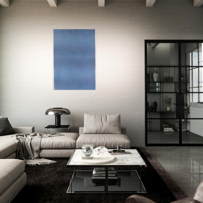 Azzurro turchese - 1964 - Carla Accardi Brushed Aluminum Print - 70x100 cm / 28x40 inches | Carla Accardi Aluminum Print | Carla Accardi Prints