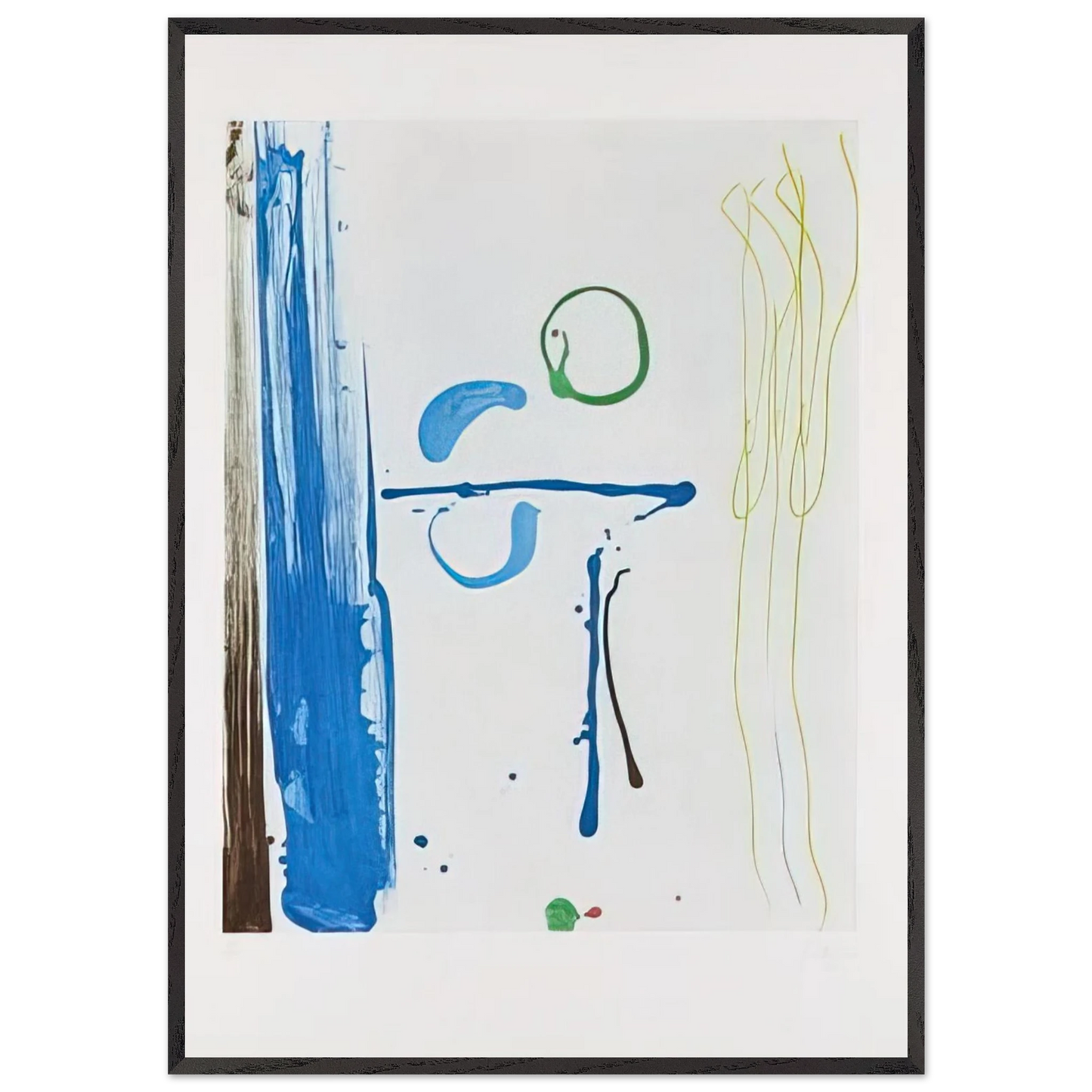 Helen Frankenthaler - Sunshine After Rain - 1987 Wall art - 40x50 cm / 16x20 inches - Premium Wooden Framed Poster With Fine Art Paper-canvas - Wood frame