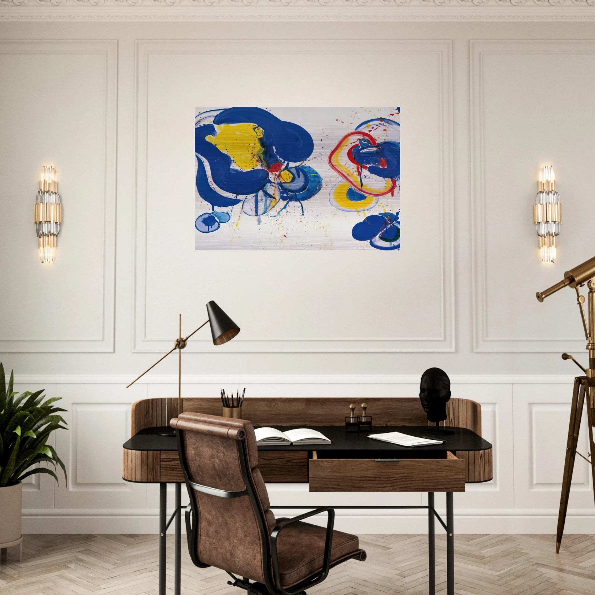 Dream It Is - Sam Francis Brushed Aluminum Print - 70x100 cm / 28x40 inches | Sam Francis Aluminum Print | Sam Francis Prints