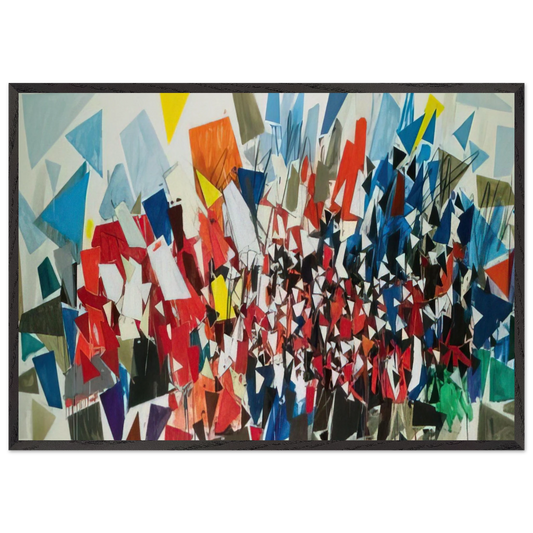 K-B-2 - 1992 - Robert Goodnough 70x100 cm / 28x40 inches Framed Art Print – Black Wooden Frame