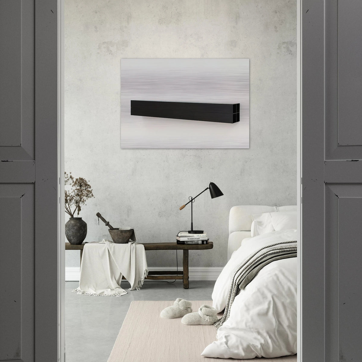 Untitled - 1990 - Donald Judd Brushed Aluminum Print - 70x100 cm / 28x40 inches | Donald Judd Aluminum Print | Donald Judd Prints