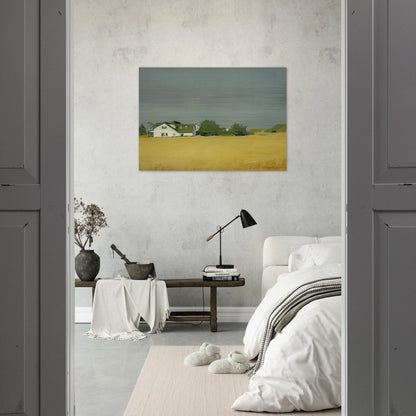 WHEAT 1960 - Fairfield Porter Brushed Aluminum Print - 70x100 cm / 28x40 inches | Fairfield Porter Aluminum Print | Fairfield Porter Prints