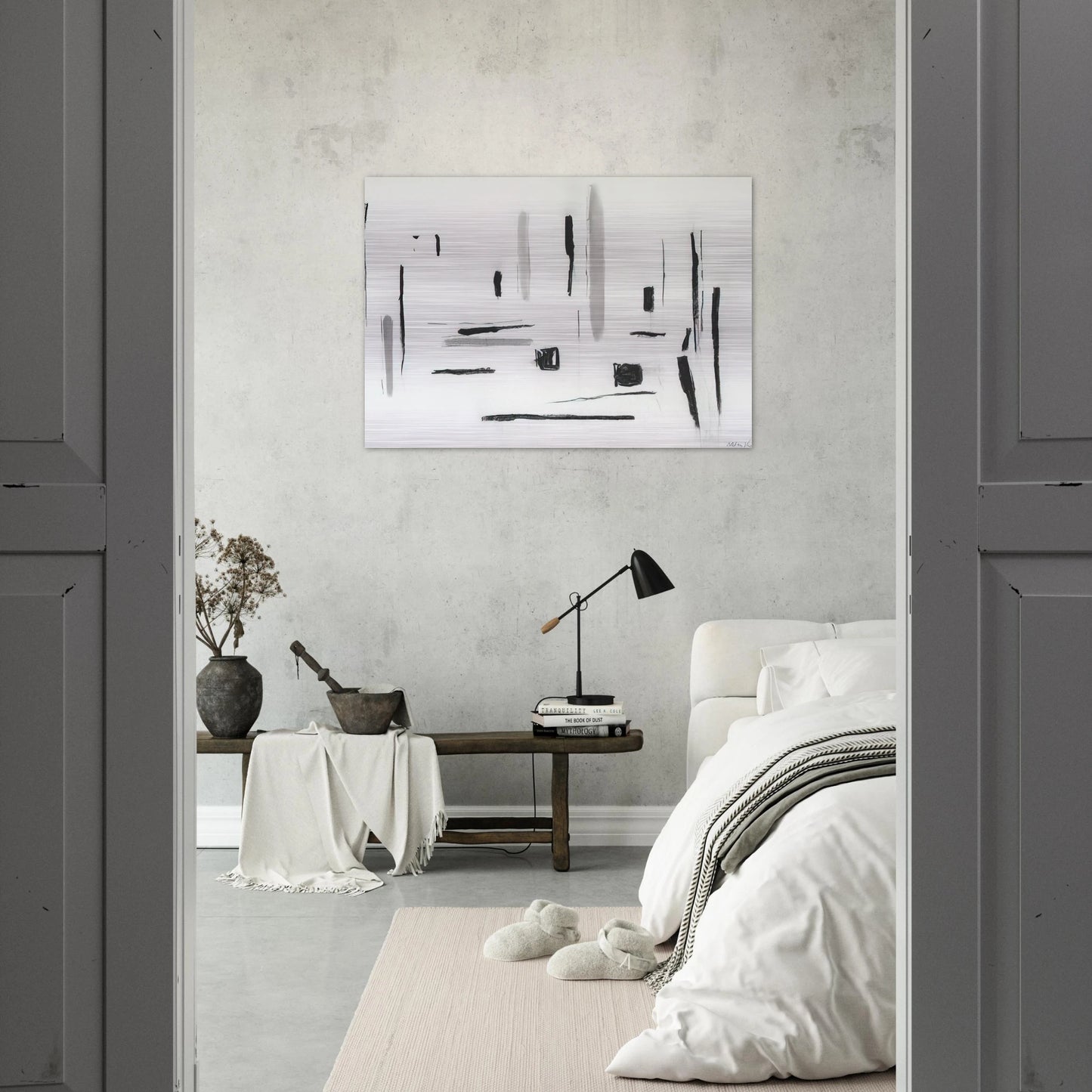 UNTITLED 1977 - Esteban Vicente Brushed Aluminum Print - 70x100 cm / 28x40 inches | Esteban Vicente Aluminum Print | Esteban Vicente Prints
