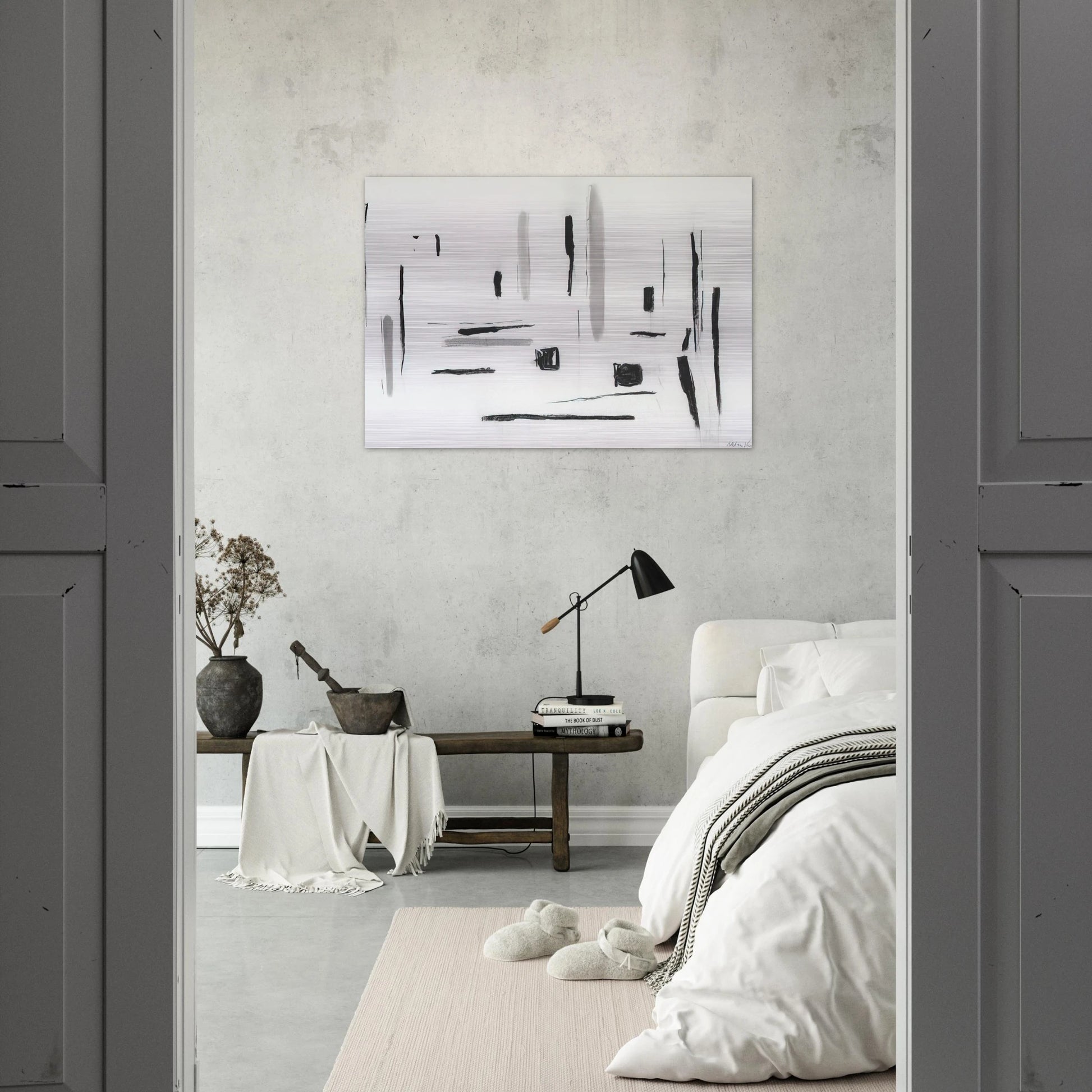UNTITLED 1977 - Esteban Vicente Brushed Aluminum Print - 70x100 cm / 28x40 inches | Esteban Vicente Aluminum Print | Esteban Vicente Prints