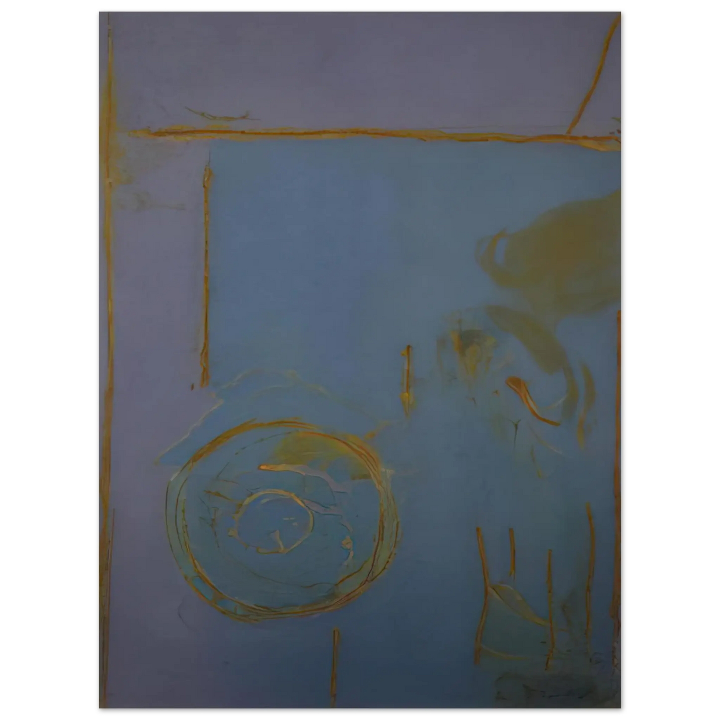 Helen Frankenthaler - Guadalupe - 1989 Wall art - 30x40 cm / 12x16 Inches - Premium Wooden Framed Poster With Fine Art Paper - White frame