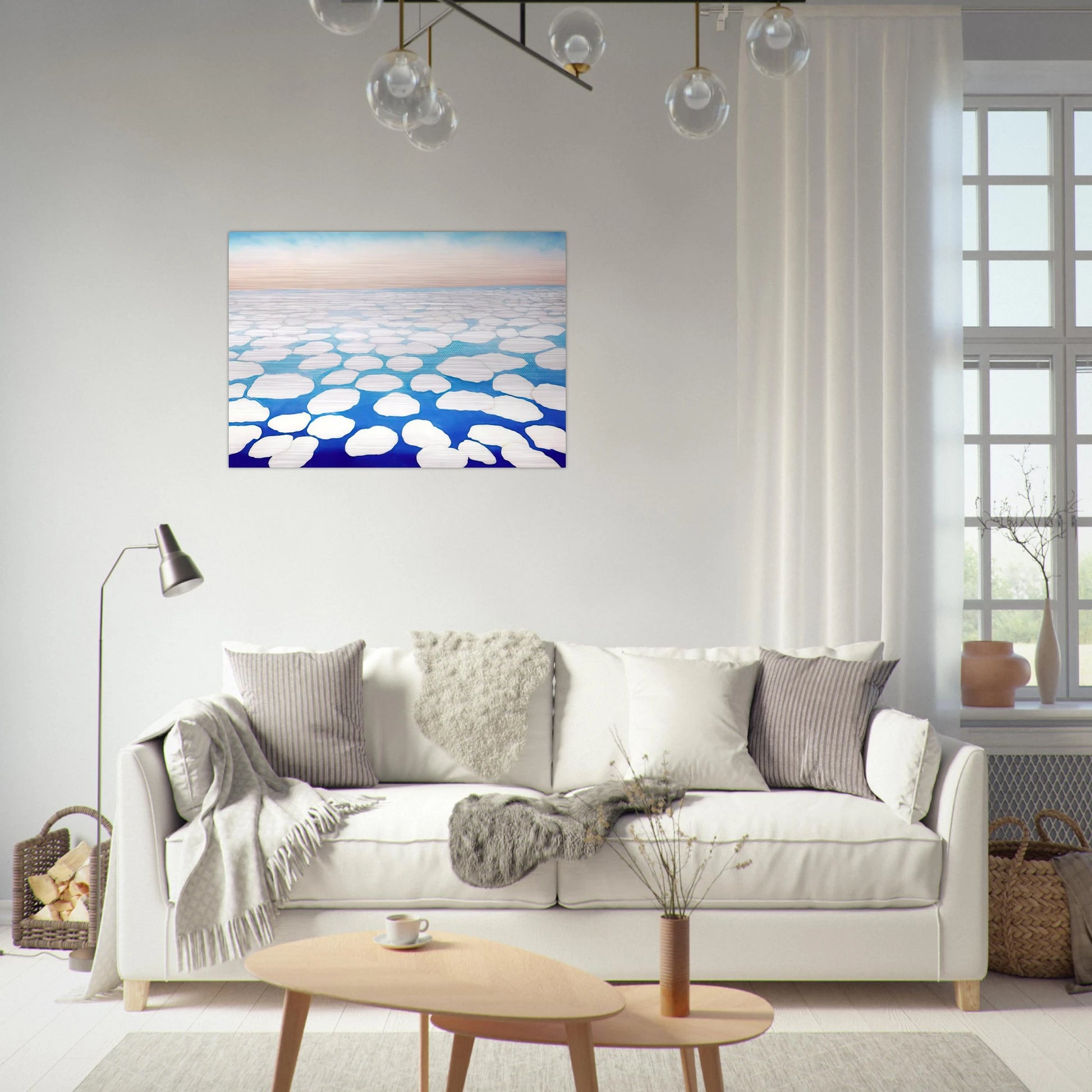 Sky Above the Clouds II - Georgia O'Keeffe Brushed Aluminum Print - 70x100 cm / 28x40 inches | Georgia O'Keeffe Aluminum Print | Georgia O'Keeffe Prints