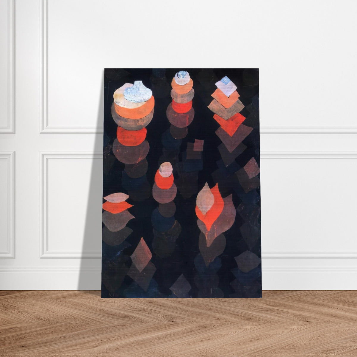 GROWTH OF THE NIGHT PLANTS 1922 - Paul Klee Brushed Aluminum Print - 70x100 cm / 28x40 inches | Paul Klee Aluminum Print | Paul Klee Prints