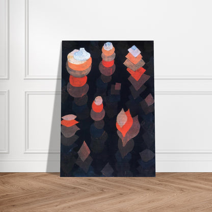 GROWTH OF THE NIGHT PLANTS 1922 - Paul Klee Brushed Aluminum Print - 70x100 cm / 28x40 inches | Paul Klee Aluminum Print | Paul Klee Prints