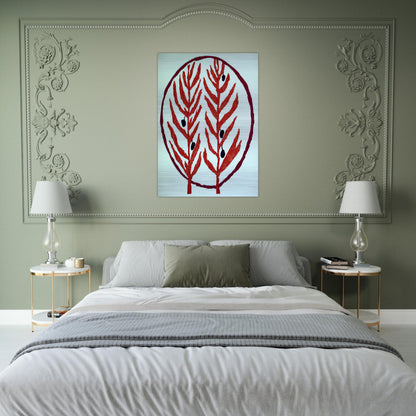 THE OLIVE BRANCH 2004 - Louise Bourgeois Brushed Aluminum Print - 70x100 cm / 28x40 inches | Louise Bourgeois Aluminum Print | Louise Bourgeois Prints