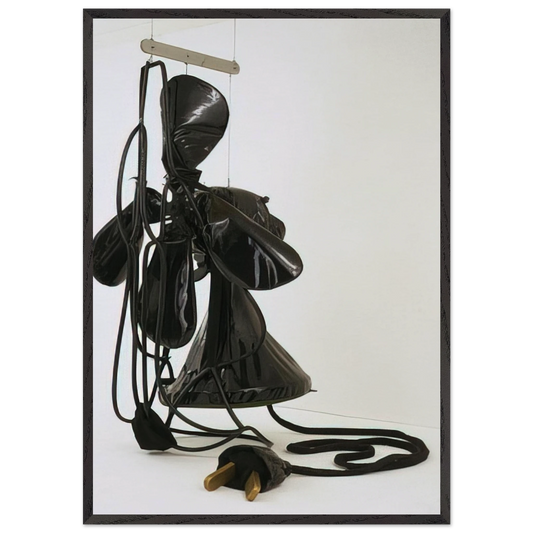 GIANT SOFT FAN 1967 - Claes Oldenburg 70x100 cm / 28x40 inches Framed Art Print – Black Wooden Frame