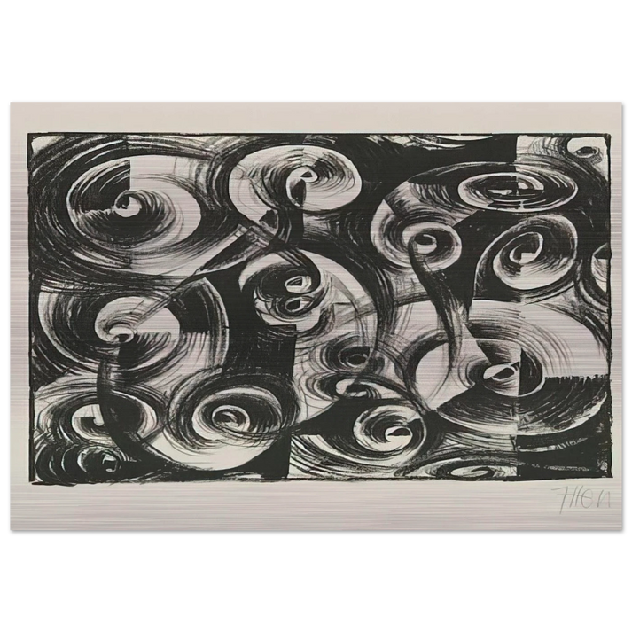 Linienrhythmus - 1919 - Johannes Itten Brushed Aluminum Print - 70x100 cm / 28x40 inches | Johannes Itten Aluminum Print | Johannes Itten Prints