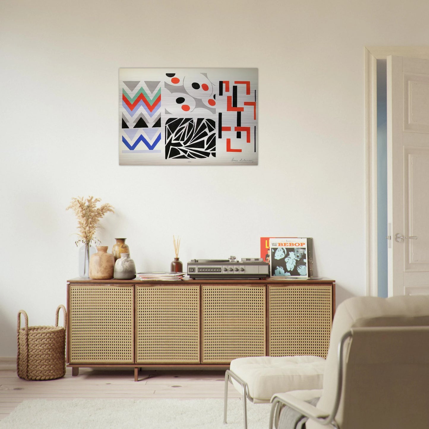 HER PAINTINGS HER OBJECTS - Sonia Delaunay Brushed Aluminum Print - 70x100 cm / 28x40 inches | Sonia Delaunay Aluminum Print | Sonia Delaunay Prints