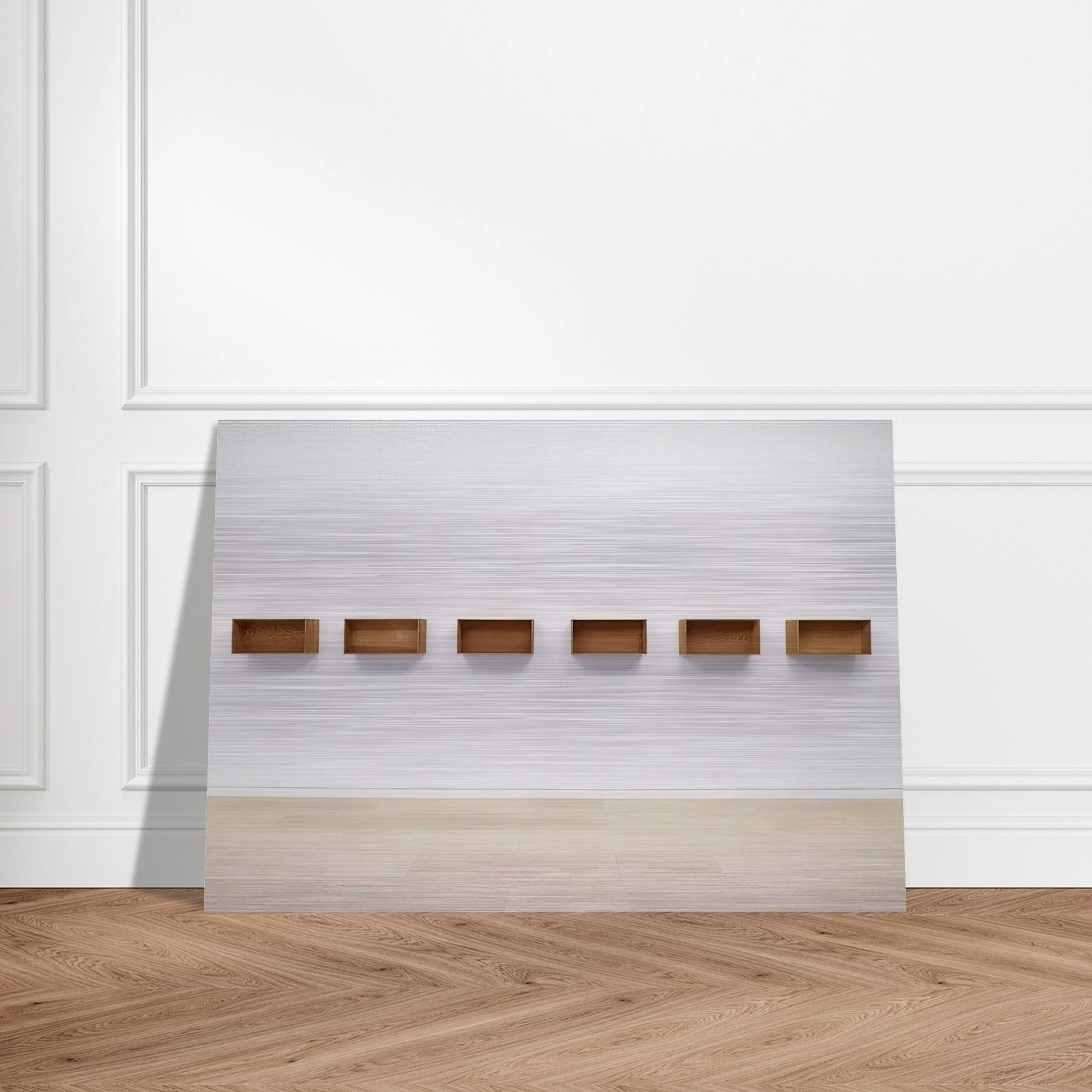 Untitled - 1975 - Donald Judd Brushed Aluminum Print - 70x100 cm / 28x40 inches | Donald Judd Aluminum Print | Donald Judd Prints