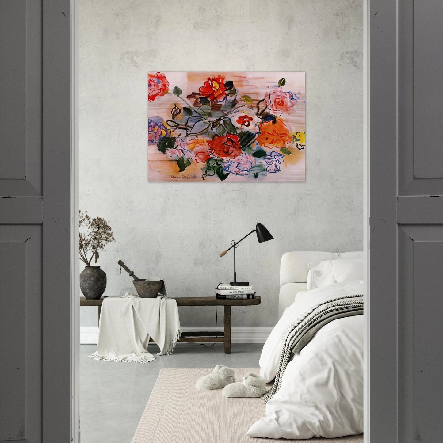 PINK BUNCH 1940 - Raoul Dufy Brushed Aluminum Print - 70x100 cm / 28x40 inches | Raoul Dufy Aluminum Print | Raoul Dufy Prints