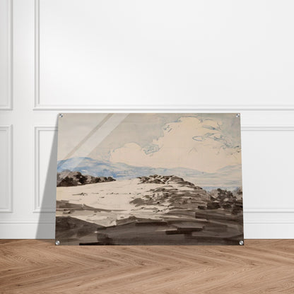 Sheep Pasture, Cornish, New Hampshire - Maxfield Parrish Acrylic Print - 70x100 cm / 28x40″ inches