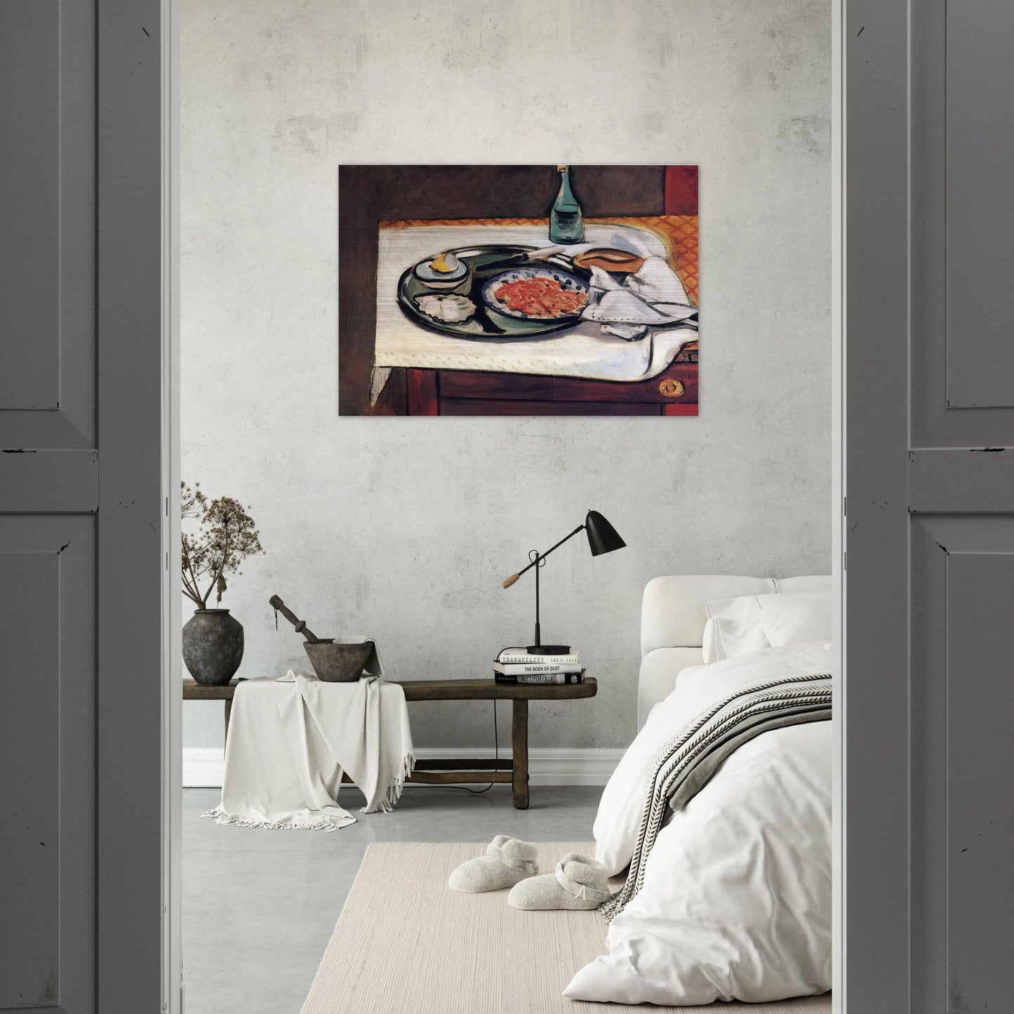 STILL LIFE WITH SHELLFISH - Henri Matisse Brushed Aluminum Print - 70x100 cm / 28x40 inches | Henri Matisse Aluminum Print | Henri Matisse Prints
