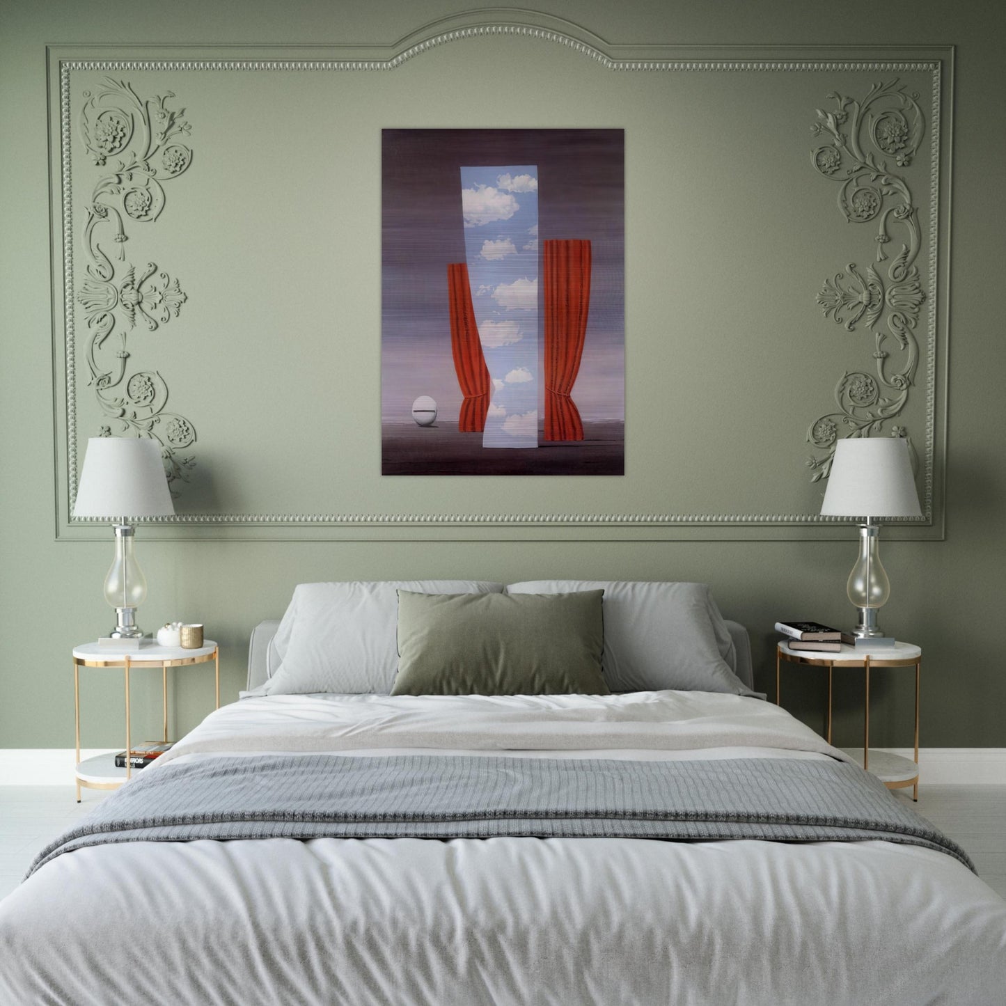 GIOCONDA 1964 - Rene Magritte Brushed Aluminum Print - 70x100 cm / 28x40 inches | Rene Magritte Aluminum Print | Rene Magritte Prints