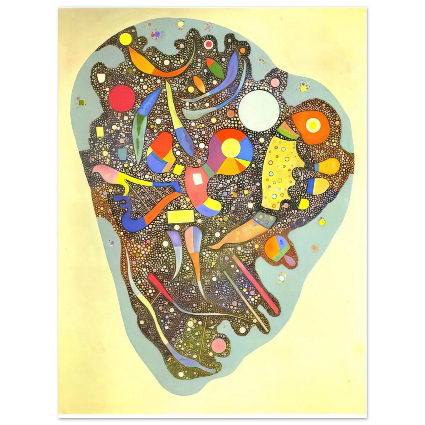 Wassily Kandinsky - COLOURFUL ENSEMBLE 1938  75x100 cm / 30x40inches Fine Art Poster