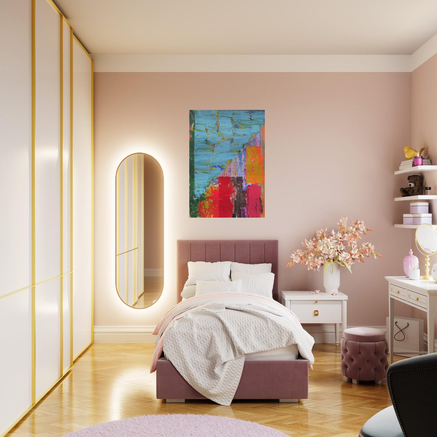 25.4.78 - 1978 - John Hoyland Brushed Aluminum Print - 70x100 cm / 28x40 inches | John Hoyland Aluminum Print | John Hoyland Prints