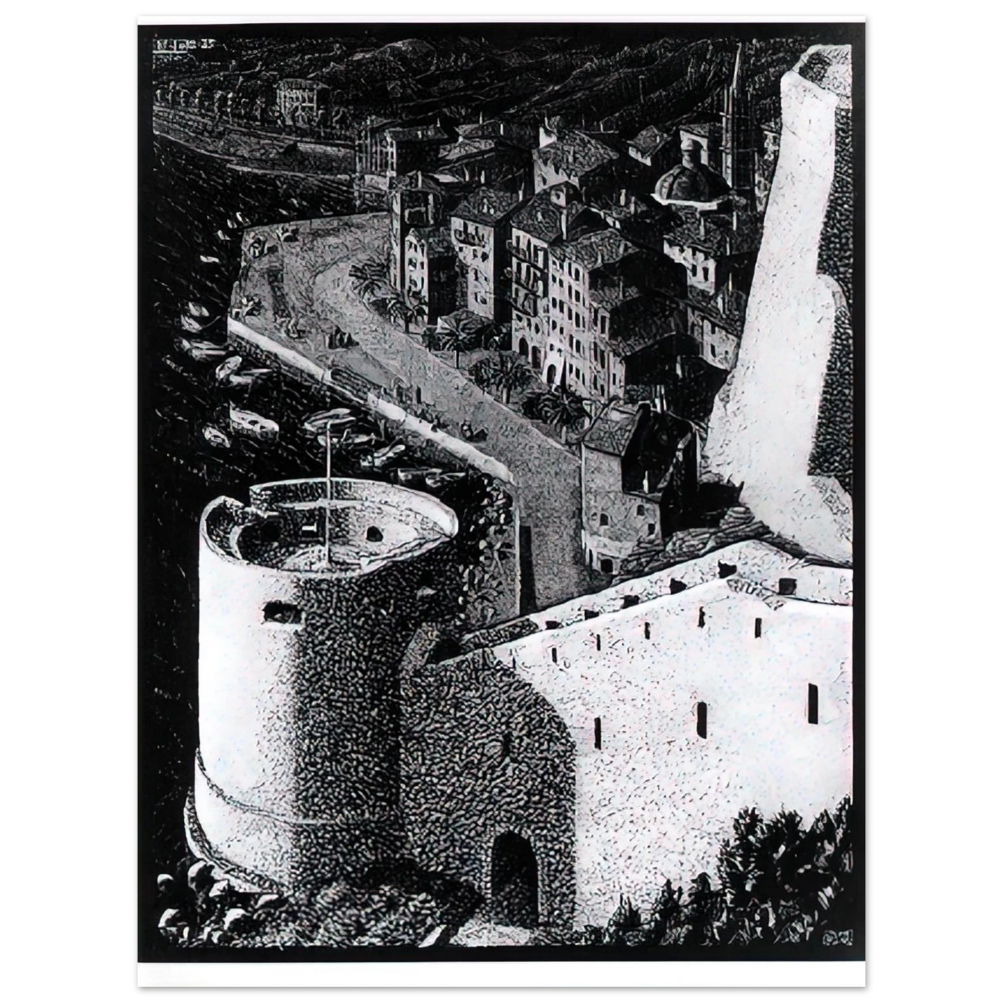 MC Escher - ESCHER (23) Wall Art - 21x29.7 cm / 8x12" - Fine Art Poster - -