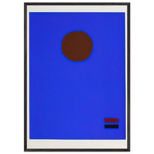 Blue Night - 1970 - Adolph Gottlieb 70x100 cm / 28x40 inches Framed Art Print – Black Wooden Frame