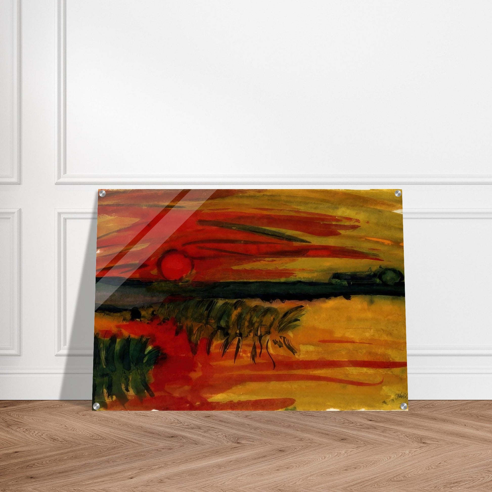 Sunset - Emil Nolde Acrylic Print - 70x100 cm / 28x40″ inches | Emil Nolde Wall Art | Emil Nolde Prints