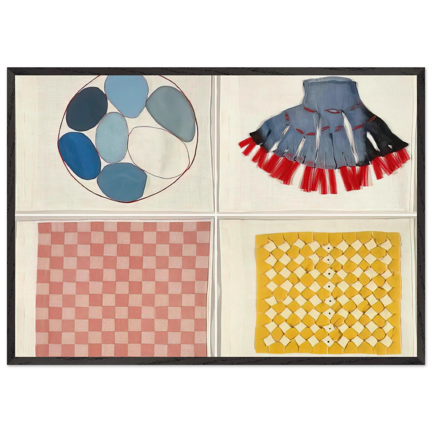 UNTITLED 6 N1 - Louise Bourgeois 70x100 cm / 28x40 inches Framed Art Print – Black Wooden Frame