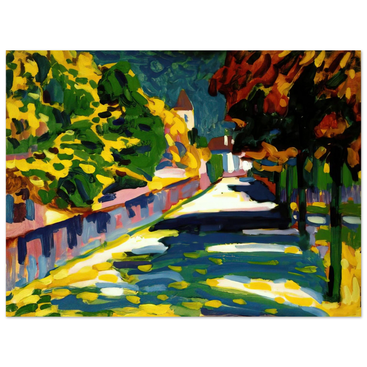 Wassily Kandinsky - AUTUMN IN BAVARIA 1908  75x100 cm / 30x40inches Fine Art Poster