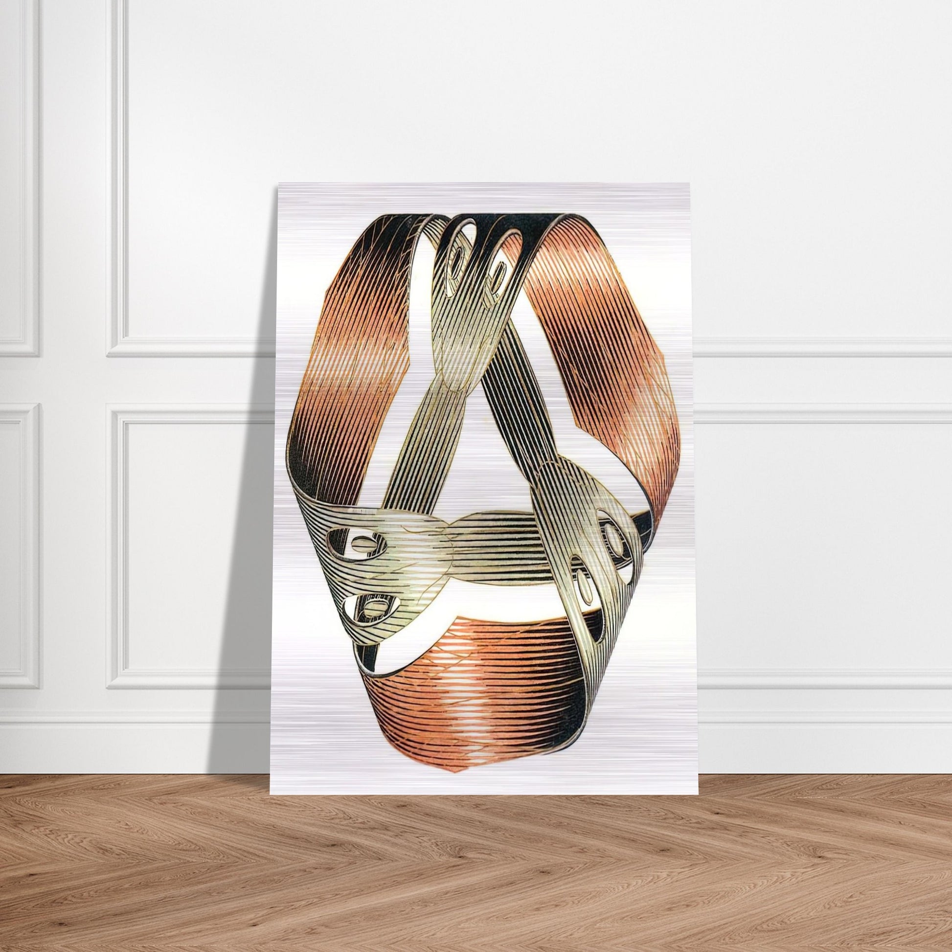 MOEBIUS STRIP I - MC Escher Brushed Aluminum Print - 70x100 cm / 28x40 inches | MC Escher Aluminum Print | MC Escher Prints