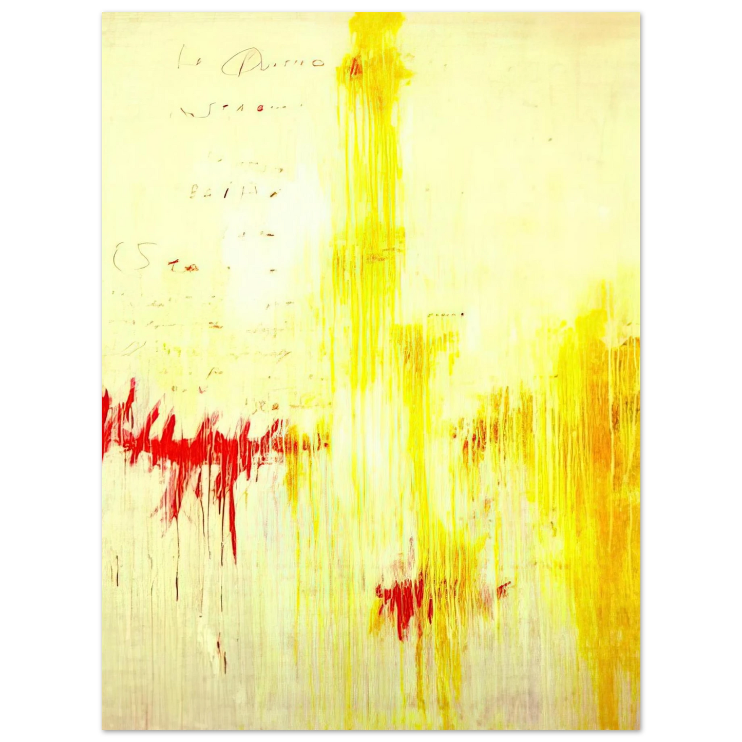 Cy Twombly - Quattro stagioni I. Estate  75x100 cm / 30x40inches Fine Art Poster
