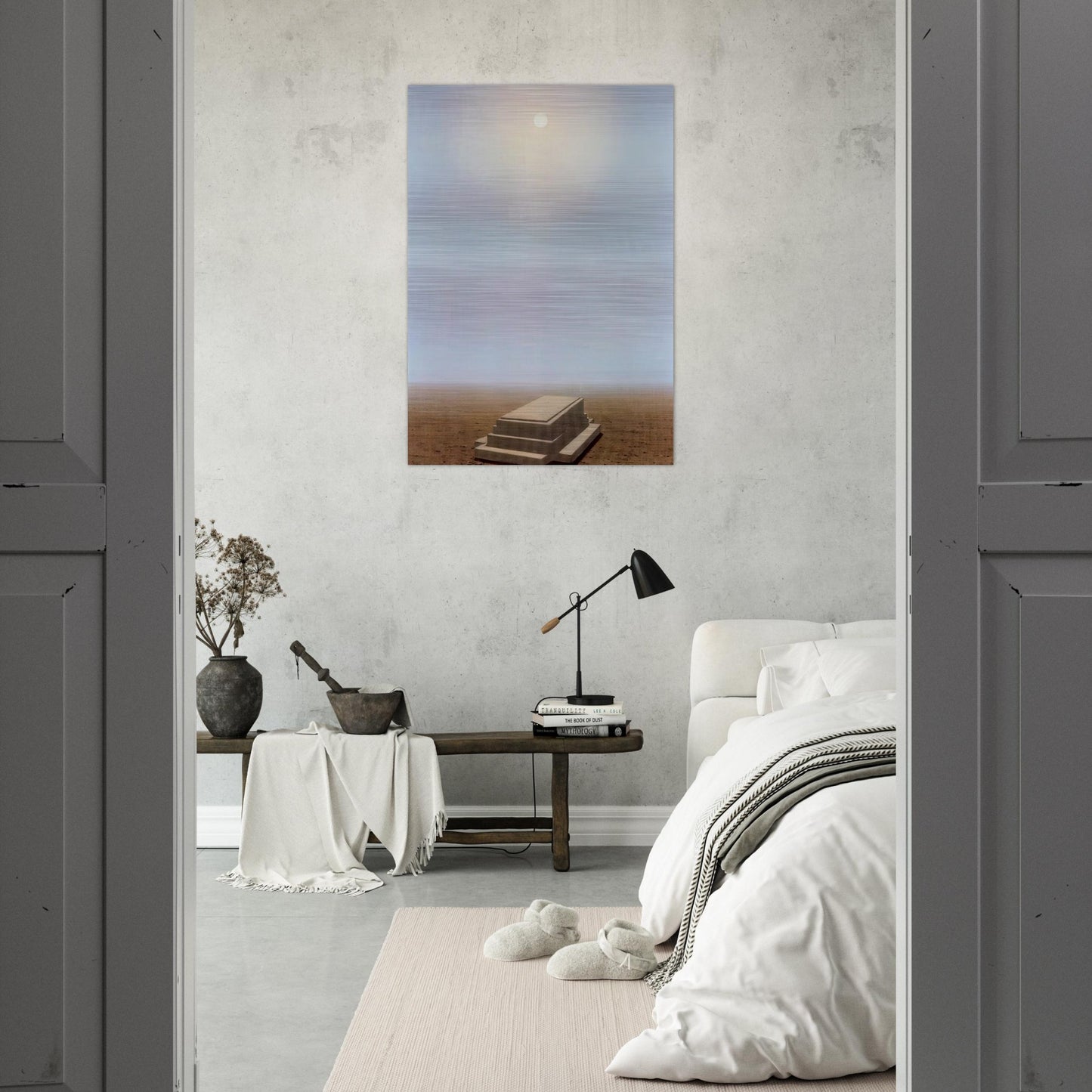 THE BEYOND 1938 - Rene Magritte Brushed Aluminum Print - 70x100 cm / 28x40 inches | Rene Magritte Aluminum Print | Rene Magritte Prints