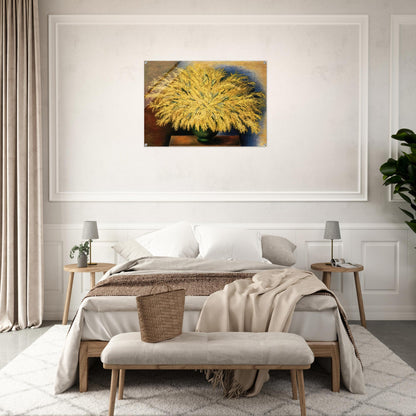 GRAND BOUQUET OF MIMOSA 1942 - Moise Kisling Acrylic Print - 70x100 cm / 28x40″ inches