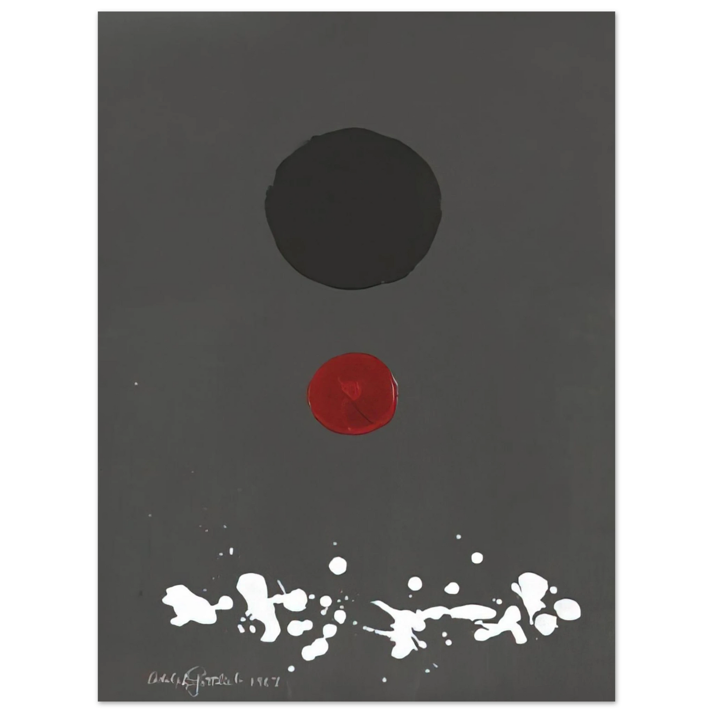 Adolph Gottlieb - Untitled - 1967  75x100 cm / 30x40inches Fine Art Poster