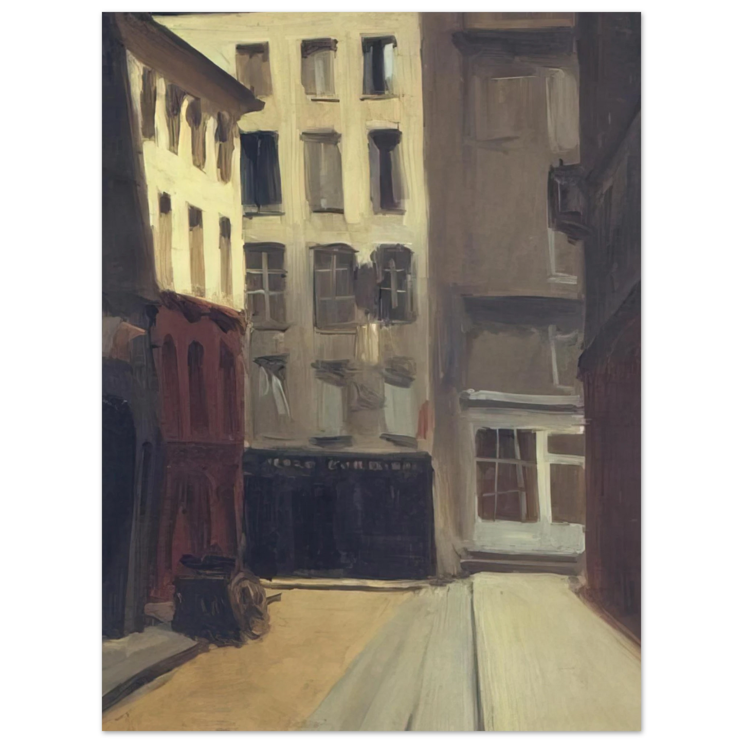 Edward Hopper - Paris Street Fine Art Poster