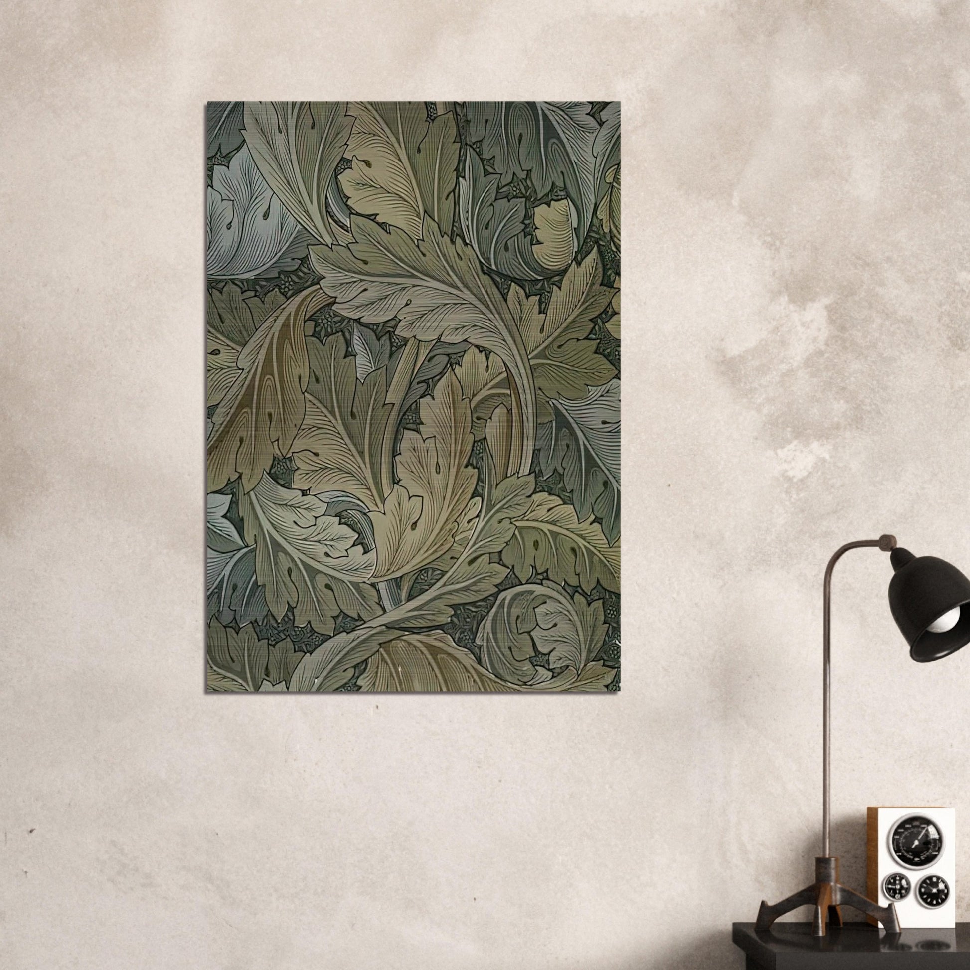 ACANTHUS WALLPAPER 1875 - William Morris Brushed Aluminum Print - 70x100 cm / 28x40 inches | William Morris Aluminum Print | William Morris Prints