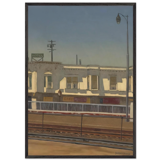 Palo Alto Circle - Richard Diebenkorn 70x100 cm / 28x40 inches Framed Art Print – Black Wooden Frame