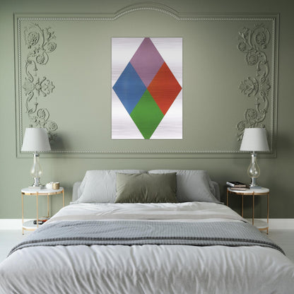 Aus violettem kern - 1967 - Max Bill Brushed Aluminum Print - 70x100 cm / 28x40 inches | Max Bill Aluminum Print | Max Bill Prints