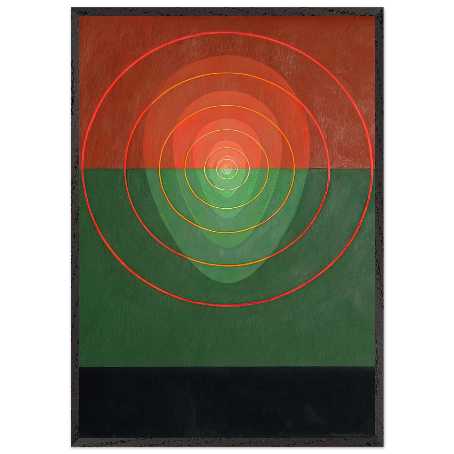 Mandala No 2 - 1968 - Clarence Holbrook Carter 70x100 cm / 28x40 inches Framed Art Print – Black Wooden Frame