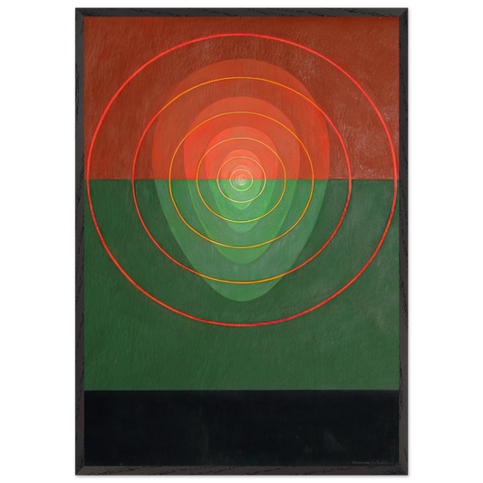 Mandala No 2 - 1968 - Clarence Holbrook Carter 70x100 cm / 28x40 inches Framed Art Print – Black Wooden Frame