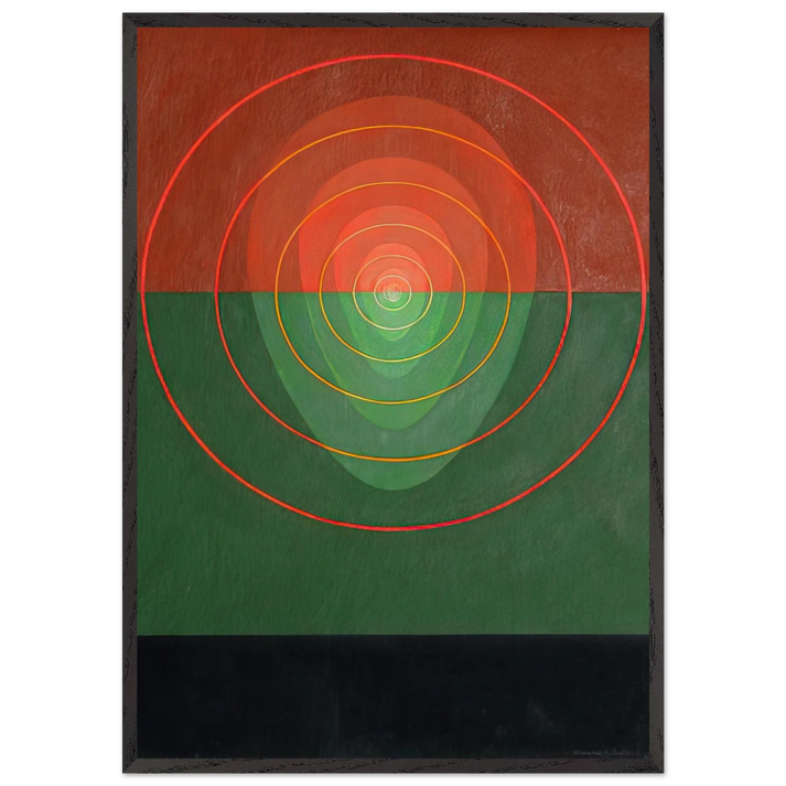 Mandala No 2 - 1968 - Clarence Holbrook Carter 70x100 cm / 28x40 inches Framed Art Print – Black Wooden Frame