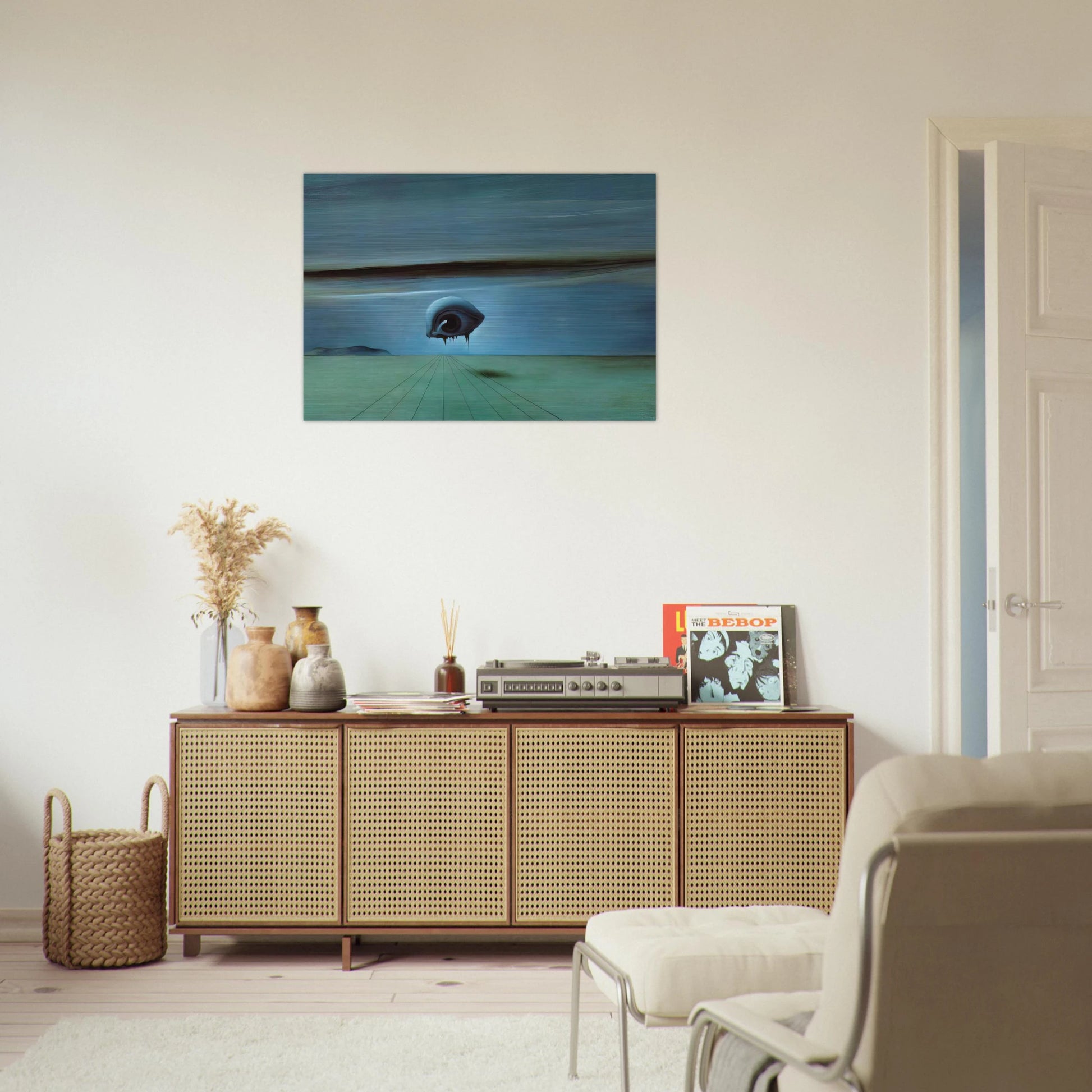 THE EYE - Salvador Dali Brushed Aluminum Print - 70x100 cm / 28x40 inches | Salvador Dali Aluminum Print | Salvador Dali Prints