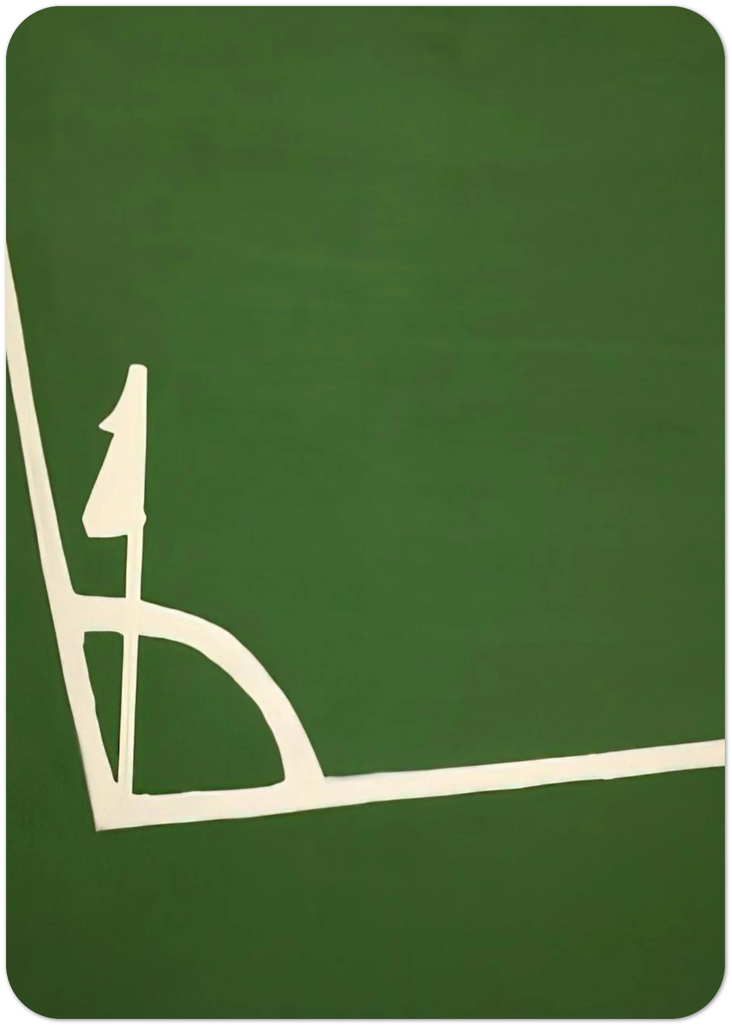 Kalklijnen hoek - 1971 By Raoul De Keyser Pack of 10 Post Cards | Raoul De Keyser Post Cards | A6 (10.5 x 14.8 cm) - 4.1 x 5.8 inches