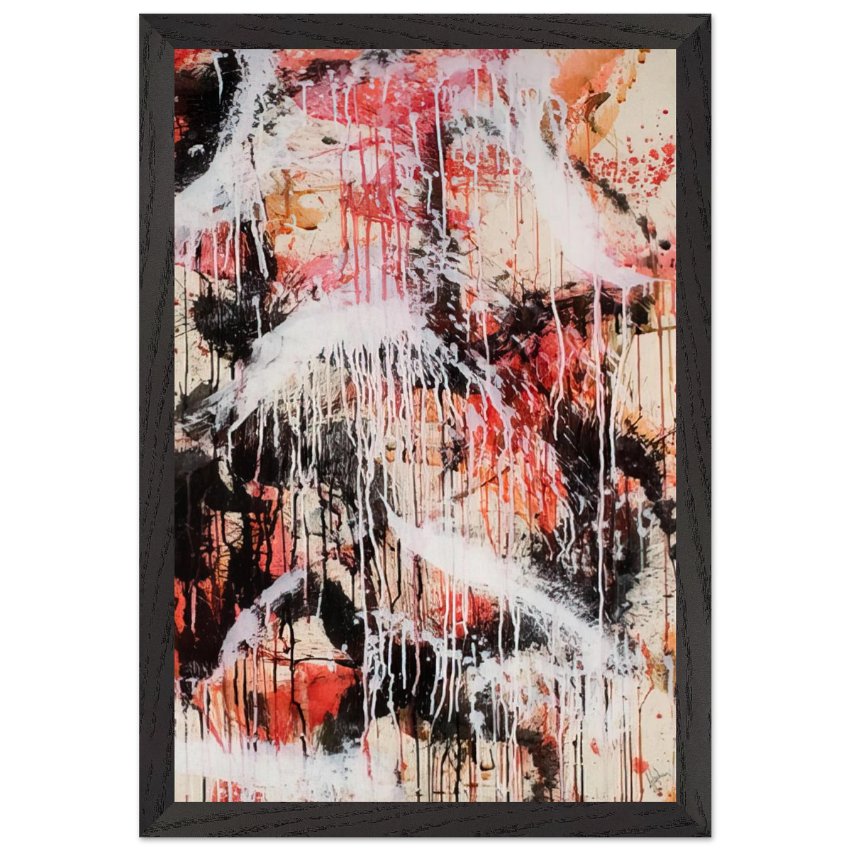 Mark Rothko - Untitled - 1959 Wall Art - 21x29.7 cm / 8x12" - Premium Wooden Framed Poster With Fine Art Paper - Black frame