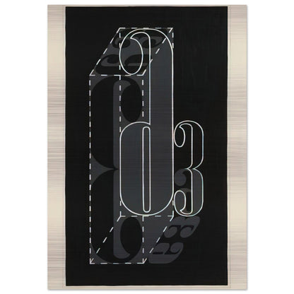 6 AND 3 1931 - Josef Albers Brushed Aluminum Print - 70x100 cm / 28x40 inches | Josef Albers Aluminum Print | Josef Albers Prints