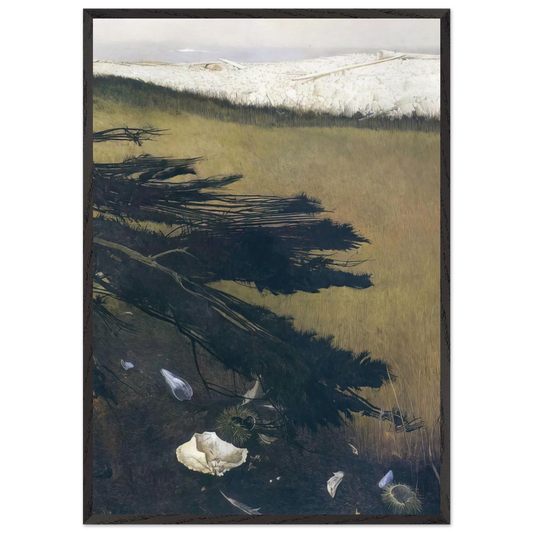 NOT DETECTED 47 - Andrew Wyeth 70x100 cm / 28x40 inches Framed Art Print – Black Wooden Frame