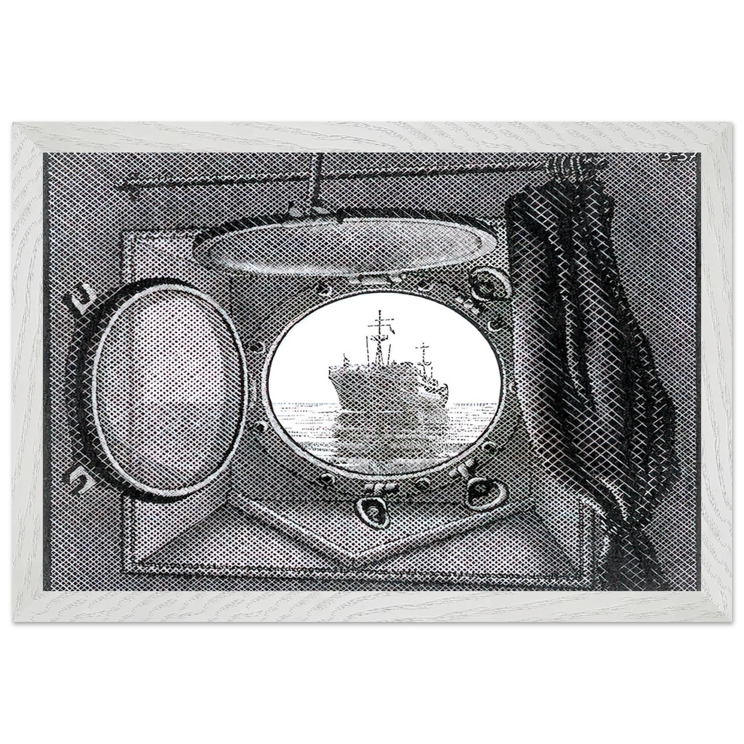 MC Escher - PORTHOLE Wall Art - 30x40 cm / 12x16 inches - Fine Art Poster-canvas - -