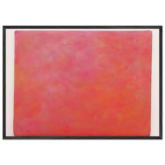 SARDA I 2001 - Gotthard Graubner 70x100 cm / 28x40 inches Framed Art Print – Black Wooden Frame